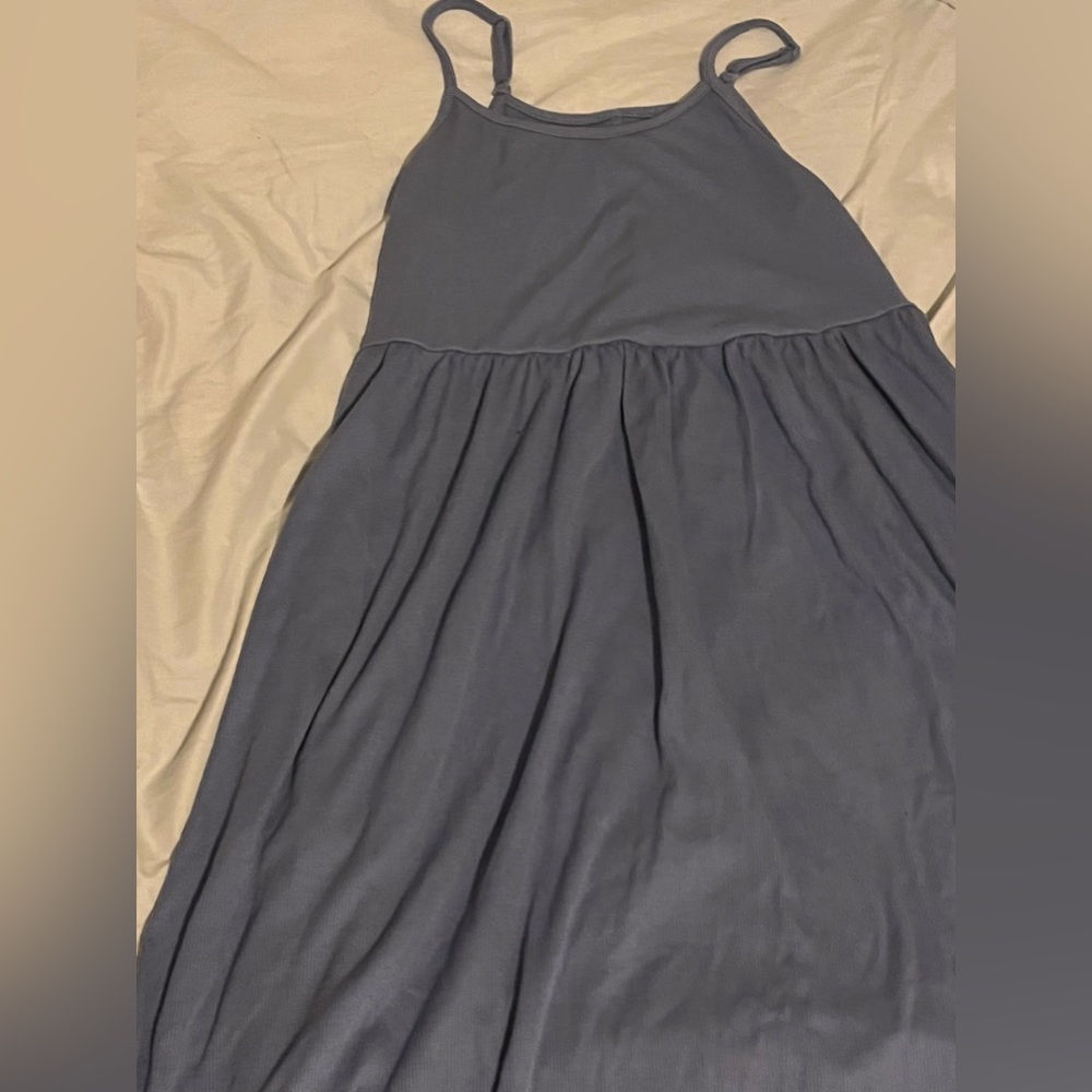 Soft dark blue dress